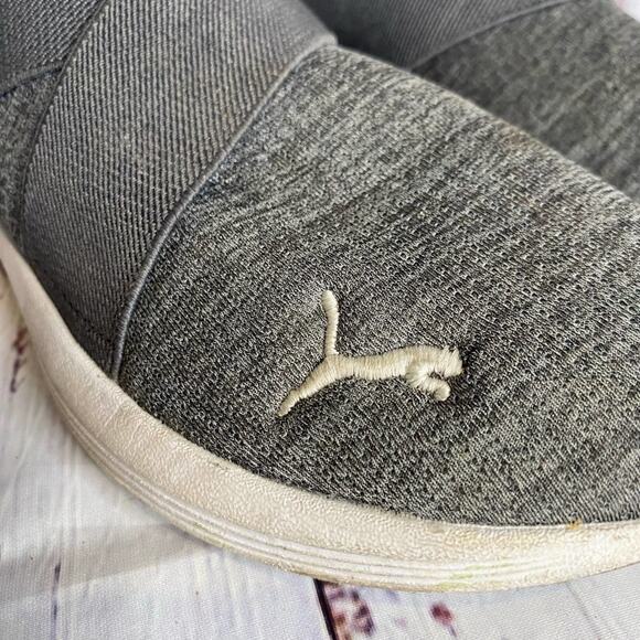 Puma Grey Slip on Sneakers Sz 7 - Picture 6 of 11